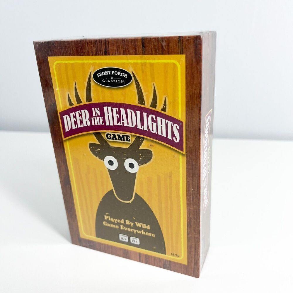 Deer In the Headlights Playing Card Game Front Porch Classics New Sealed